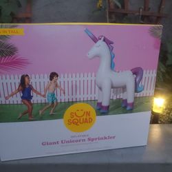 Giant Unicorn Sprinkler,, Inflatable, Unicorn, Kids, Summer