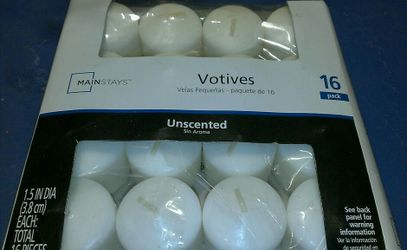 New White Votive Candles