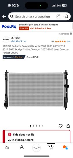 Scitoo Radiator CU2951