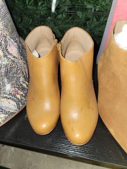 Huma Mustard Leather Boots