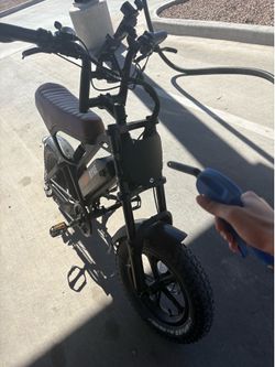 Tamobyke t16 with phone holder and odi plate