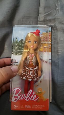 Small Christmas barbie doll
