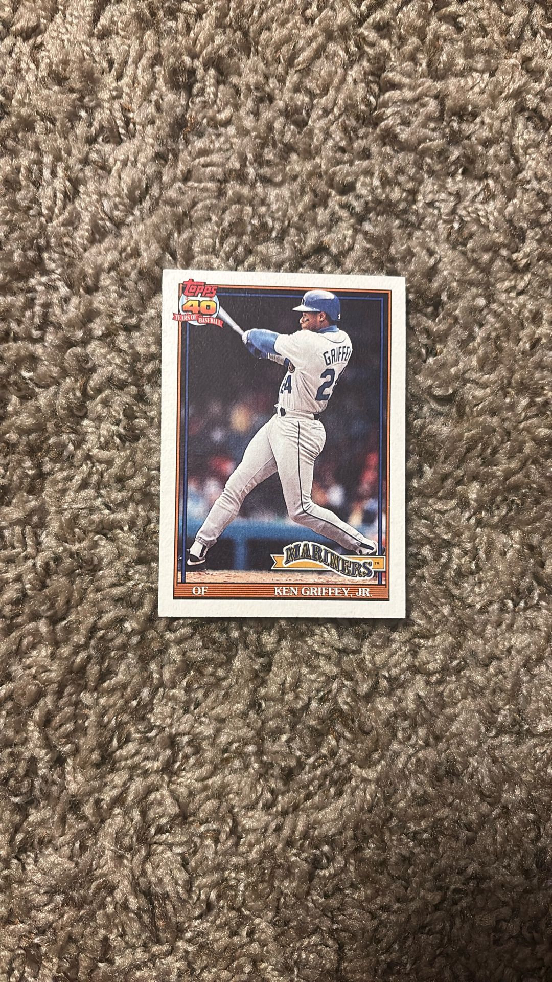 Ken Griffey Jr Topps 40 Years Of Baseball Card 