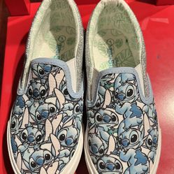 Stitch Design Slip-On Shoes, Size 1