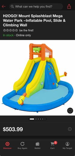 H20go water slide pool inflatable