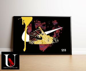 Big 24x36 Framed Art Print - Nike Jordan 1