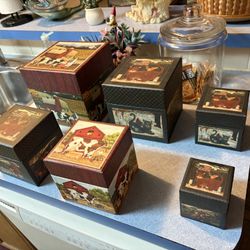 8pc Bob’s Boxes Nesting Farm Country Pack