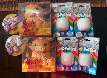 Highland Cow, Marshmallow Jet Puffed And dumpling Squishy Squishies