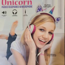 Unicorn LED Headphones with Mic