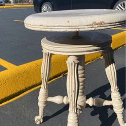 Antique Piano Stool. 