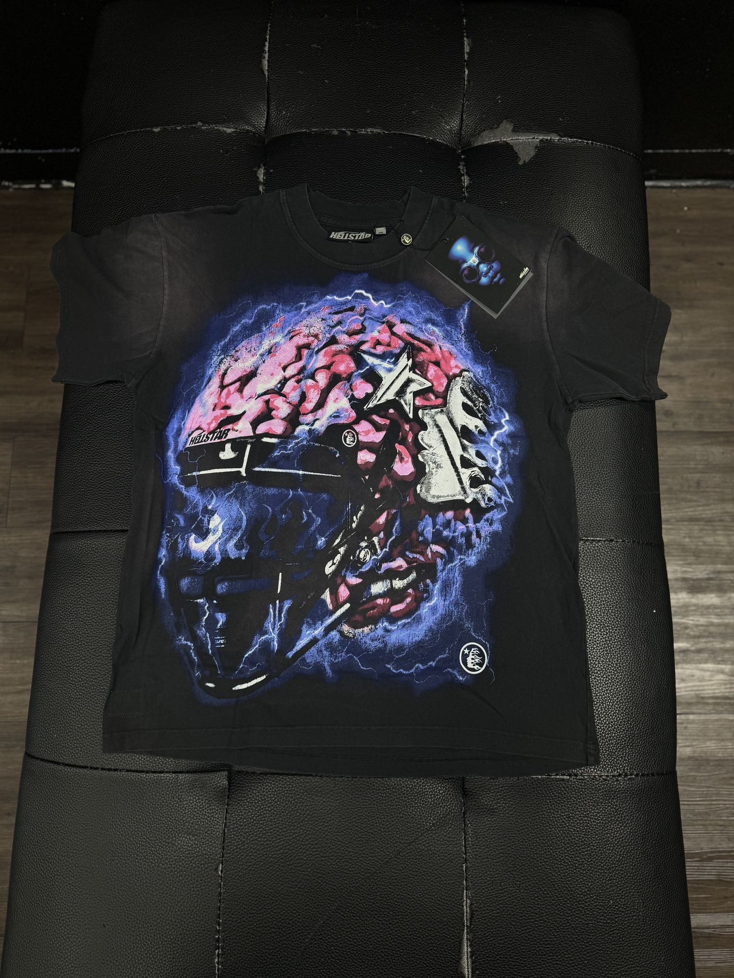 Hellstar Powered By Black T Shirt With NPC Tag