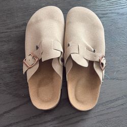 Beige Clogs 8.5