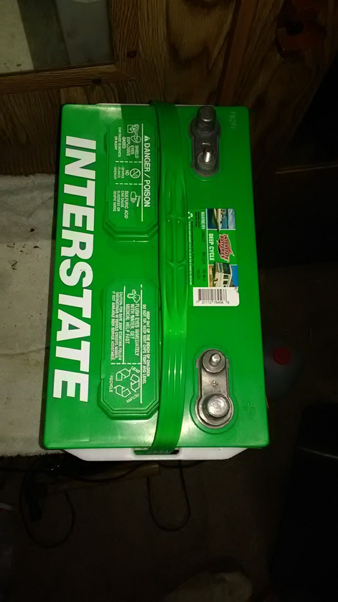 Slightly used Interstate RV/MARINE battery