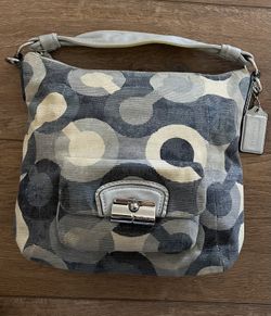 Vintage Coach Kristin Graphic Op Art Hobo bag