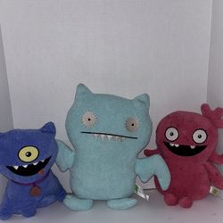 Ugly Dolls 3 Toy Plush Lot