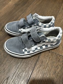 Kid Vans - Baby Blue Checker Size 2