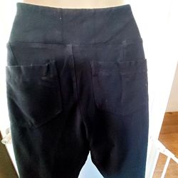 Black high rise stretch lounge Leggings pants juniors size XL Mudd brand new