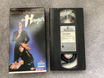 1983 Video Cassette Tape VHS THE HUNGER Movie Catherine Deneuve, David Bowie, Susan Sarandon Classic Cult Movie