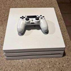 PS4 Pro White 1 Terabyte With 2 Games Trade For Xbox One X