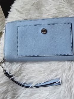 Michael kors light blue wallet