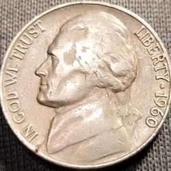 1960D BAR1 & RPM Jefferson Nickel 