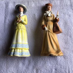 2 Avon Glass Figurines