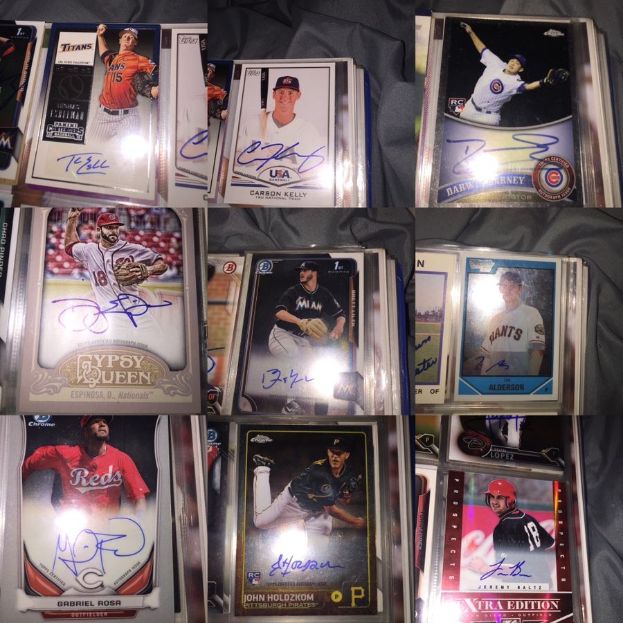 Signed Baseball Cards