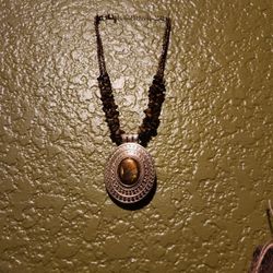 Oval Pendant Necklace