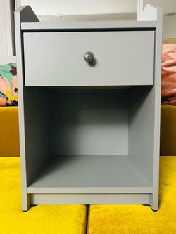 IKEA HAUGA Side Table / Nightstand – Gray