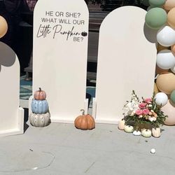 Wooden Backdrop Sign 
