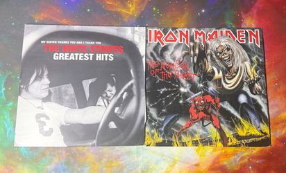Vinyl Records Iron Maiden and The White Stripes
