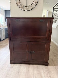Secretary Desk with Power Outlets