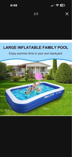 Pool inflated new in box $$45