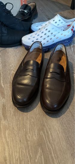 Morjas Men’s Brown Leather Penny Loafers (size 10) - sells for $400 online