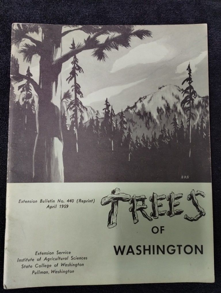 Vintage 1959 Trees of Washington booklet, State College of Washington, Bulletin 440