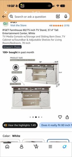 70” tv stand