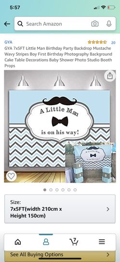 Little man mustache back drop banner theme