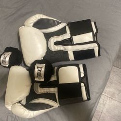boxing gloves and hand wrap 