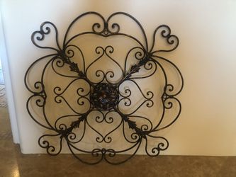 Wrought Iron Wall Decoration 33 Inches