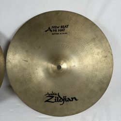Avedis Zildjian New Beat 13” Hi-Hat Cymbals (Pair, USA Made)