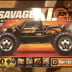 New In Box HPI Racing 1/8 Savage Flux XL RC Monster Truck 6S Lipo Super Fast Hard To Find Now And Days