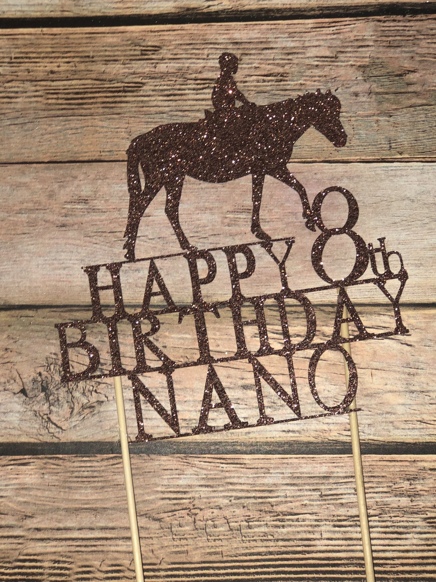 Horse Theme Cake Topper