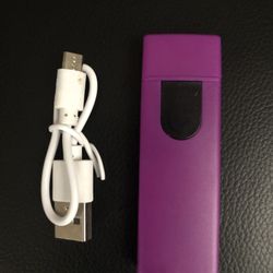 Purple Rechargeable Usb Lighter