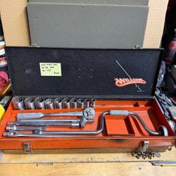 WILLIAMS 16pc SAE 1/2” Dr SOCKET SET WITH RATCHET, BREAKERS AND EXTENSIONS