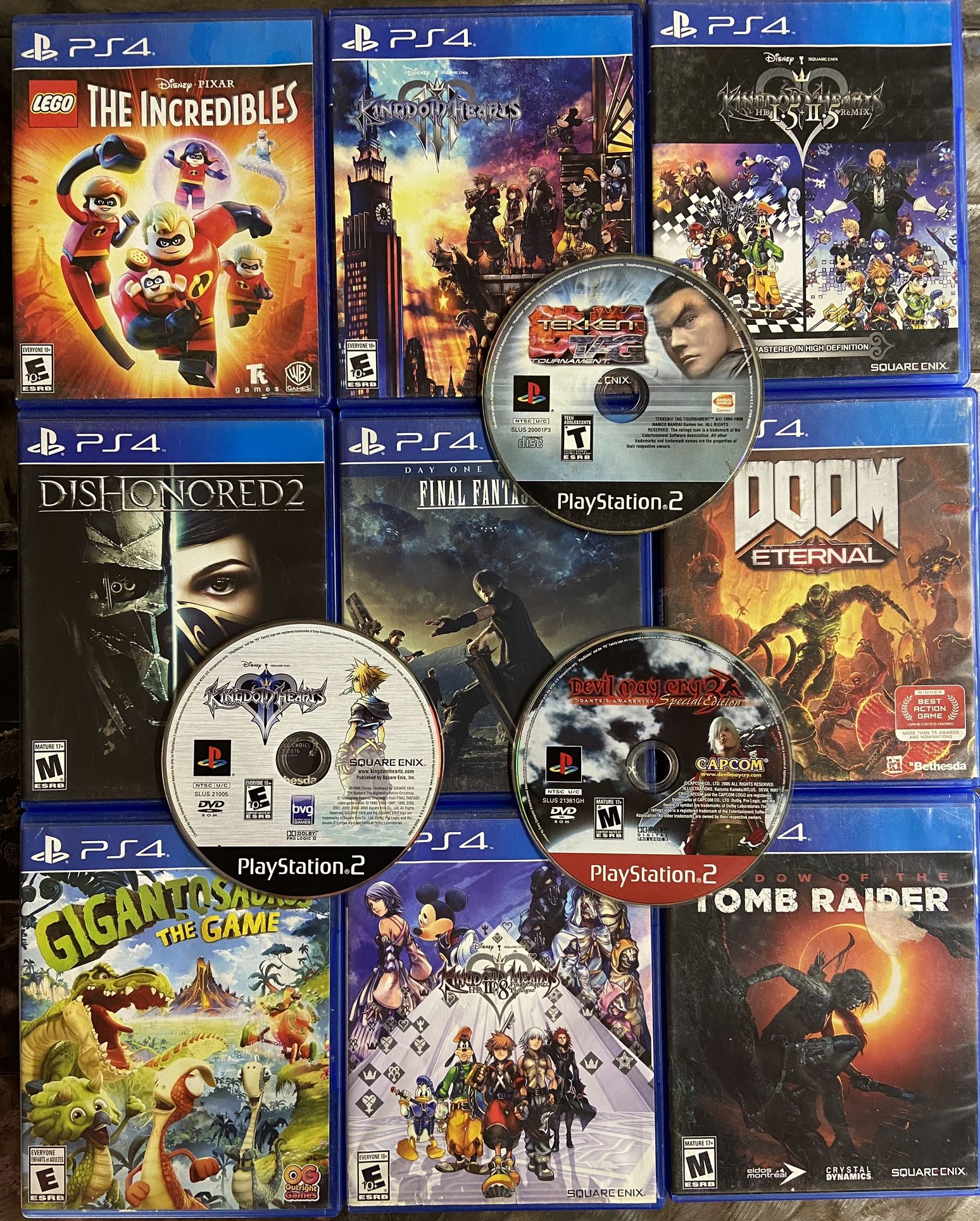 PS4 & PS2 Game Bundle