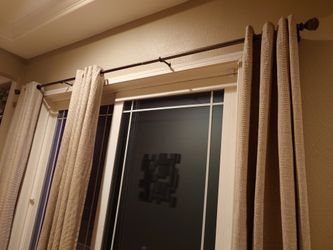 Curtain rods and curtains for windows