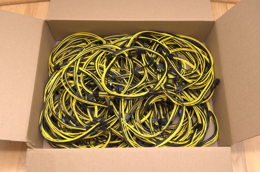 Parallel Miner 24" 16AWG PCI-E 6pin to 8pin Cable 