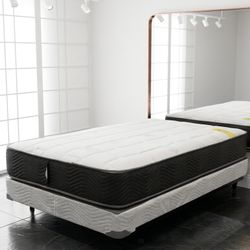 New Twin Mattress And Box Spring 2 Pc Bed Frame Is Not Included