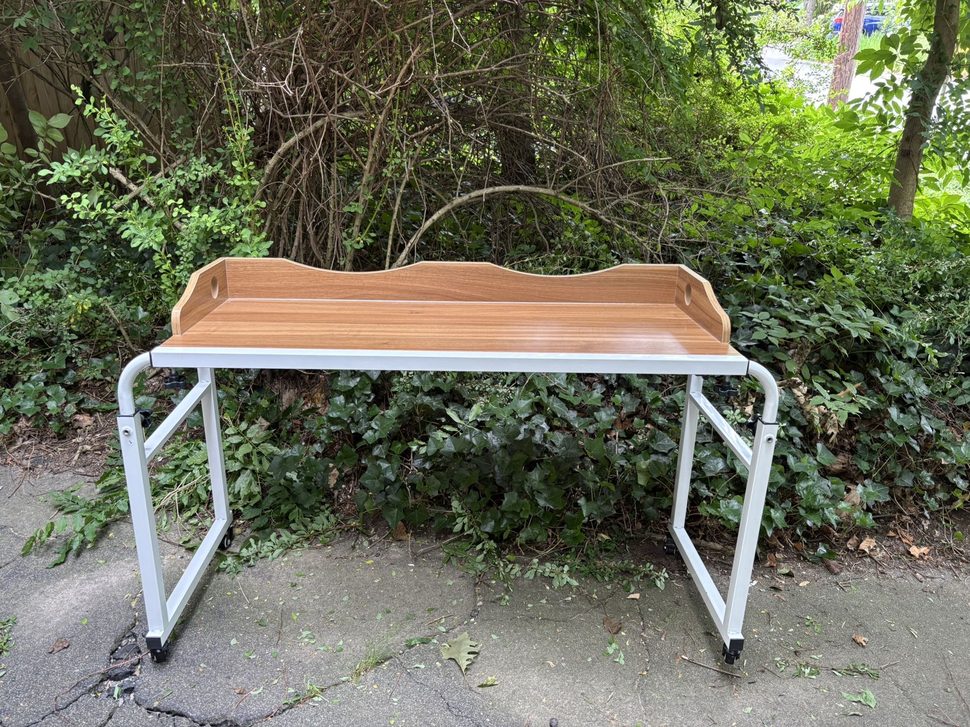 Expandable Over Bed Table Or Desk On Wheels