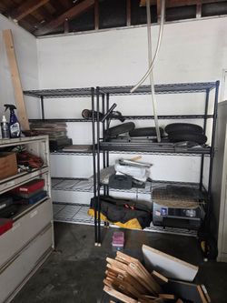 2 Metal Shelving